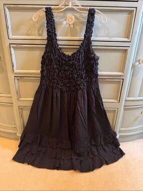 Black Ruffled Sundress